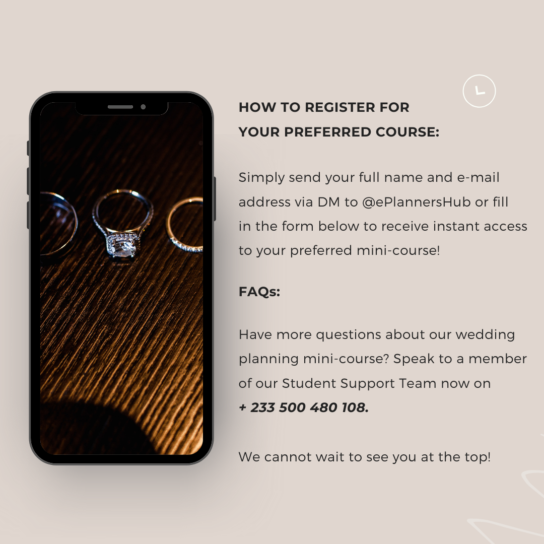 Wedding Planning Course In Ghana 8
