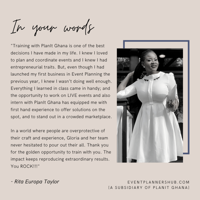 Event Planning Courses In Ghana