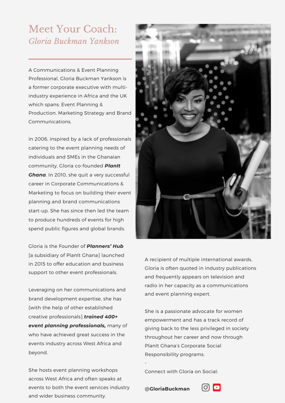 The Signature Event & Wedding Planning Course In Ghana