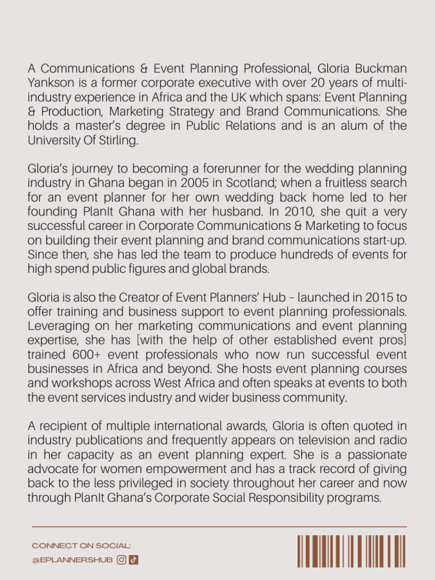 Best Event Wedding Planning Course In Ghana